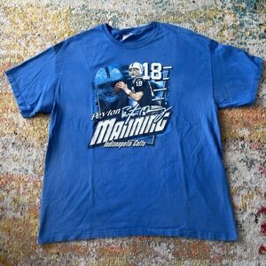 Vintage Y2K Peyton Manning‎ Indianapolis Colts NFL Graphic Tee XL